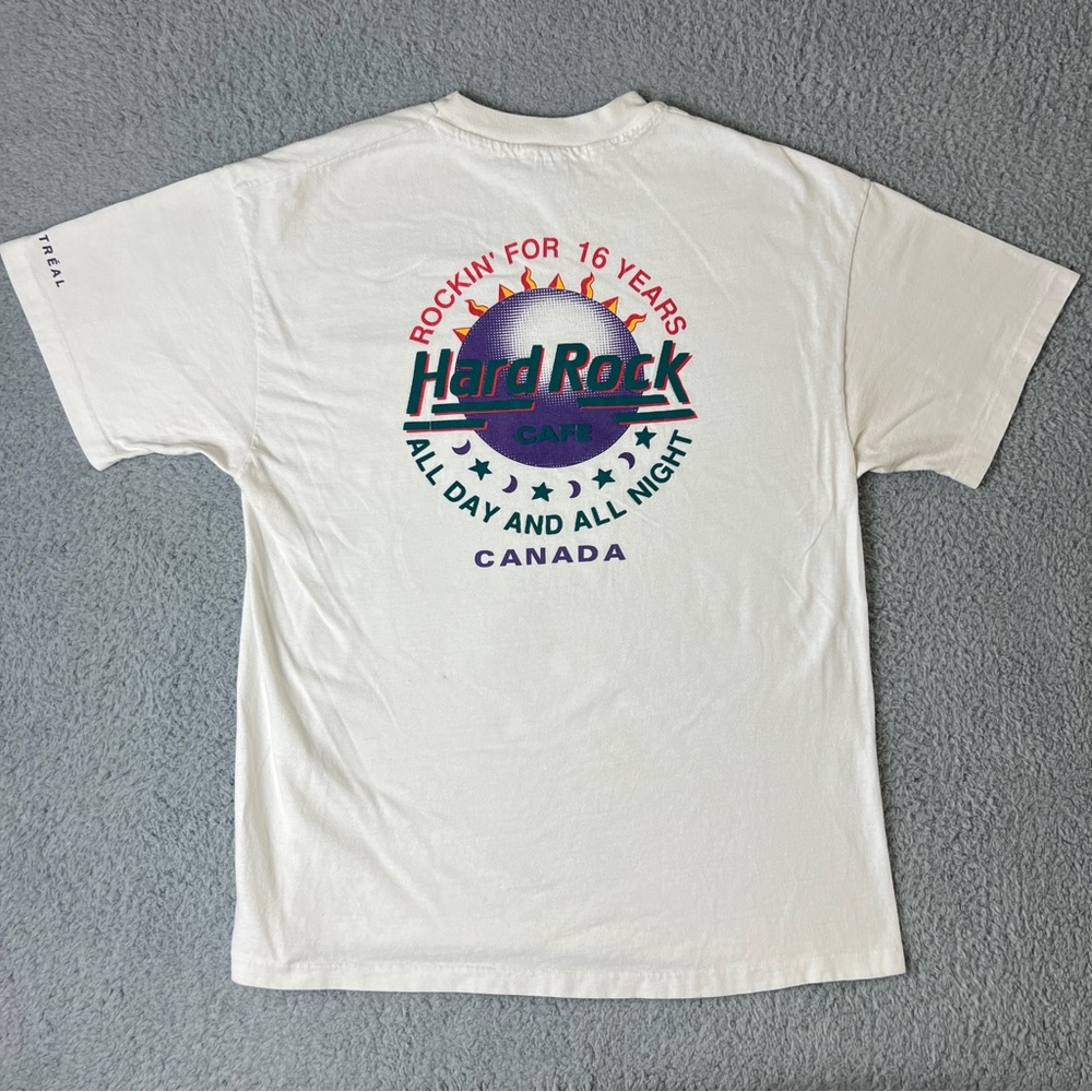 Vintage 1994 Limited Edition Hard Rock Cafe Sweet 16 Montreal Canada Shirt Large